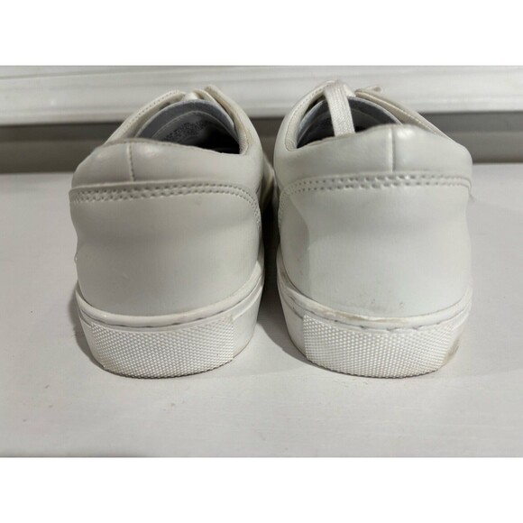 J CREW SZ 8 Classic "Road Trip" Front Logo White Canvas Low Lace-Up Sneakers - Picture 7 of 7